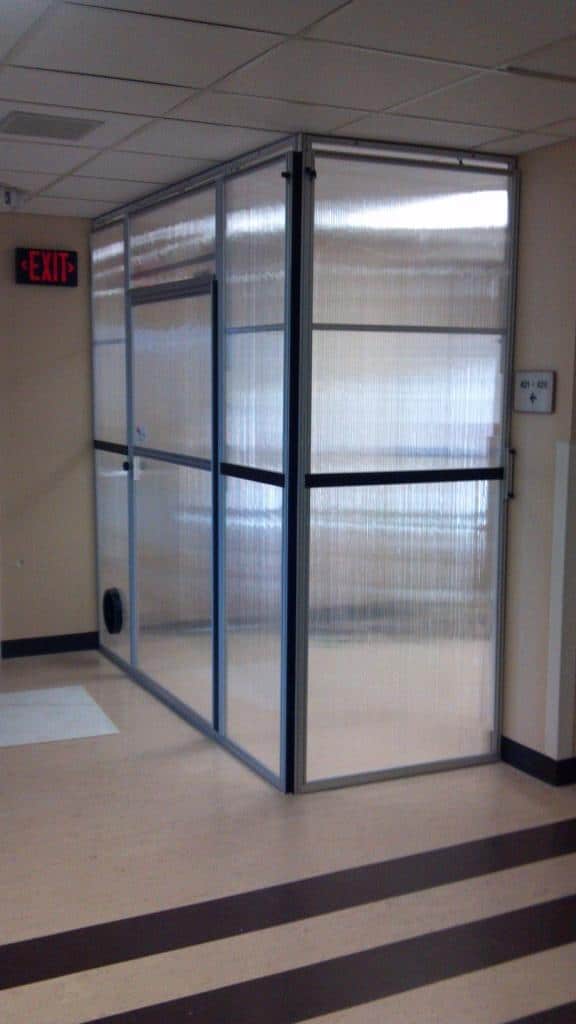 Bright Light can penetrate these panels while keeping the public space clean and safe. Drywall cannot do this